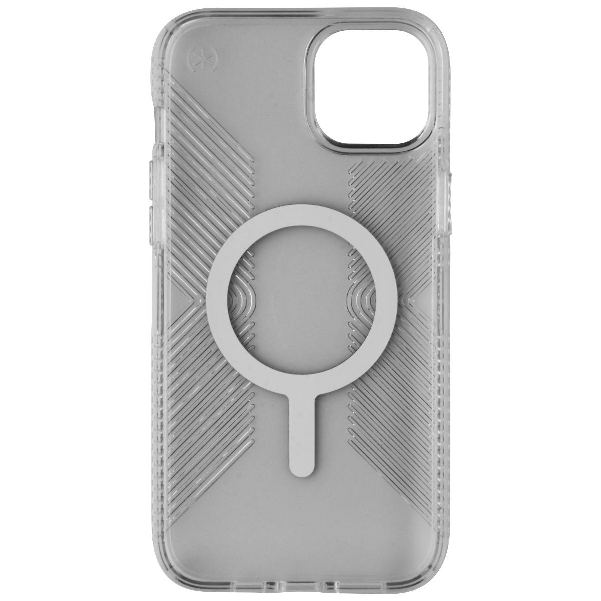 Speck Perfect Clear Grip Case for MagSafe for iPhone 14 Plus - Clear/Silver Cell Phone - Cases, Covers & Skins Speck    - Simple Cell Bulk Wholesale Pricing - USA Seller