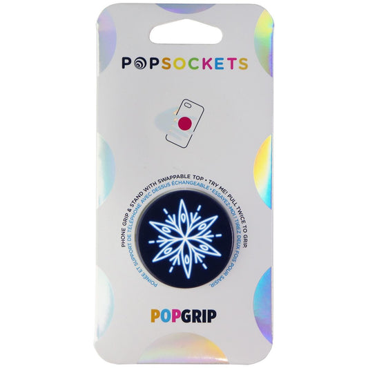 PopSockets: PopGrip Expanding Stand and Grip with Swappable Top - Neon Snowflake Cell Phone - Mounts & Holders PopSockets - Simple Cell Bulk Wholesale Pricing - USA Seller