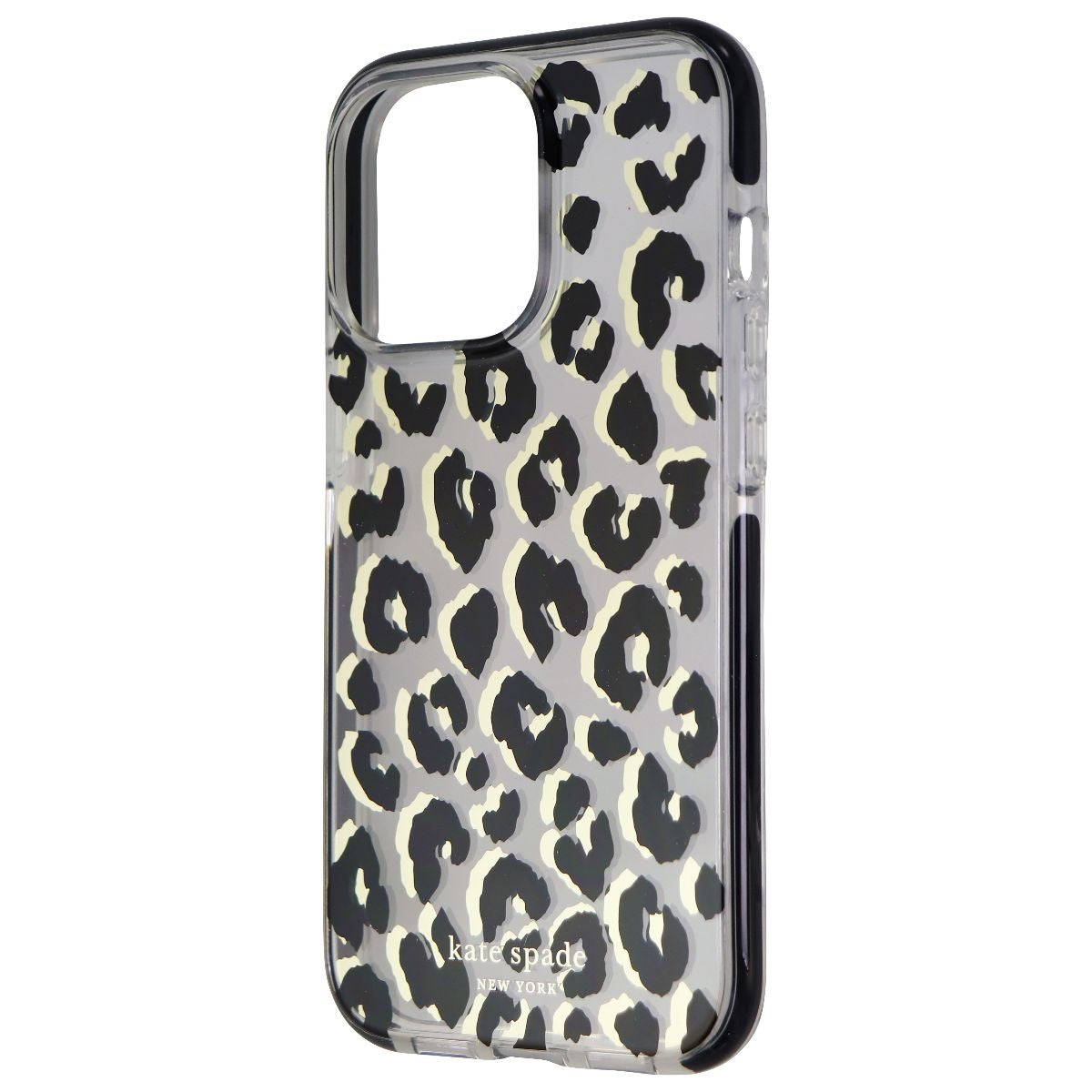 Kate Spade Defensive Hardshell Case for iPhone 13 Pro - City Leopard Black/Clear Cell Phone - Cases, Covers & Skins Kate Spade - Simple Cell Bulk Wholesale Pricing - USA Seller