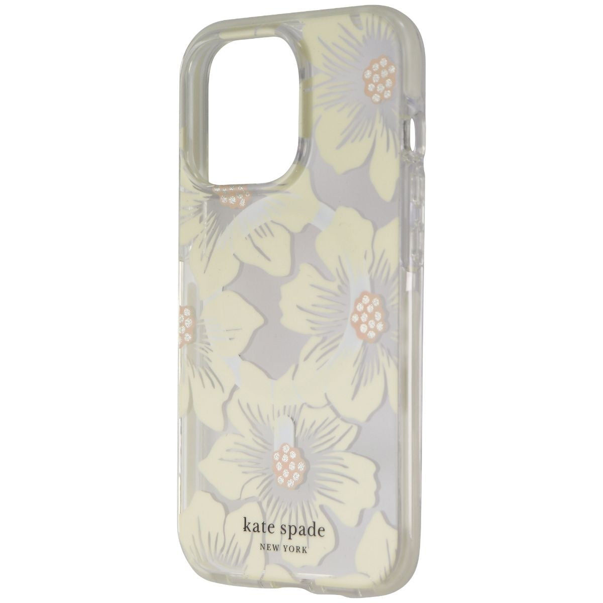 Kate Spade Hardshell Case for MagSafe for iPhone 13 Pro - Hollyhock Floral Clear Cell Phone - Cases, Covers & Skins Kate Spade    - Simple Cell Bulk Wholesale Pricing - USA Seller