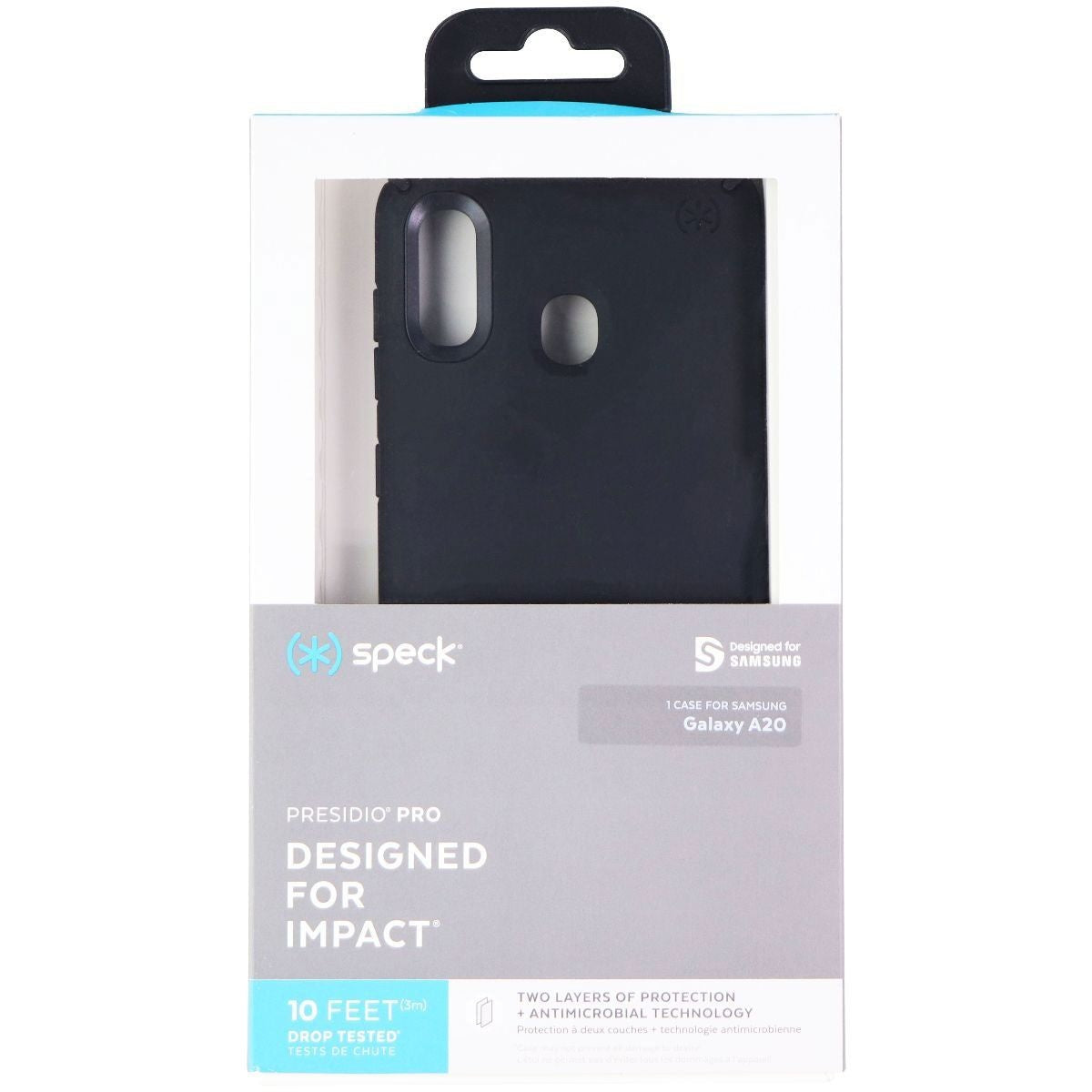 Speck Presidio Pro Series Case for Samsung Galaxy A20 - Black Cell Phone - Cases, Covers & Skins Speck - Simple Cell Bulk Wholesale Pricing - USA Seller
