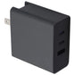 Nimble Wally 65W Fast 3-Port (USB + USB-C) Laptop Charger - Black Computer Accessories - Laptop Power Adapters/Chargers Nimble - Simple Cell Bulk Wholesale Pricing - USA Seller