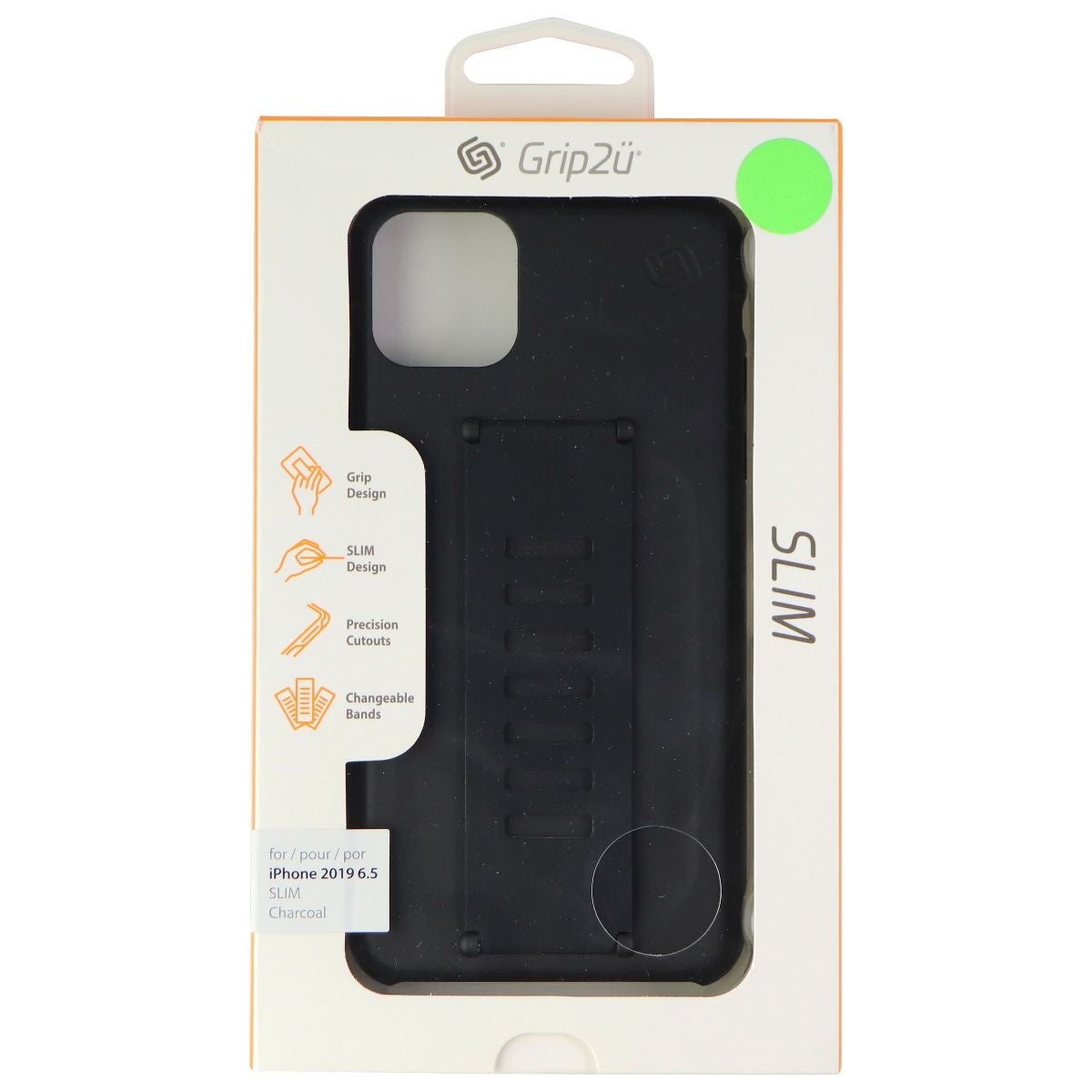 Grip2u Slim Series Case for Apple iPhone 11 Pro Max - Charcoal Cell Phone - Cases, Covers & Skins Grip2u - Simple Cell Bulk Wholesale Pricing - USA Seller