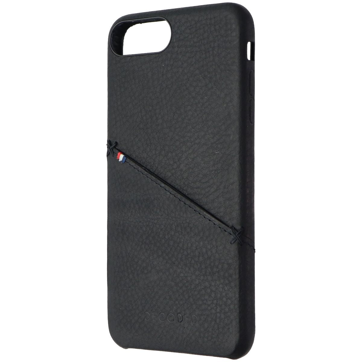 Decoded Hard Back Leather Cover Case for Apple iPhone 8 Plus/7 Plus - Black Cell Phone - Cases, Covers & Skins Decoded - Simple Cell Bulk Wholesale Pricing - USA Seller
