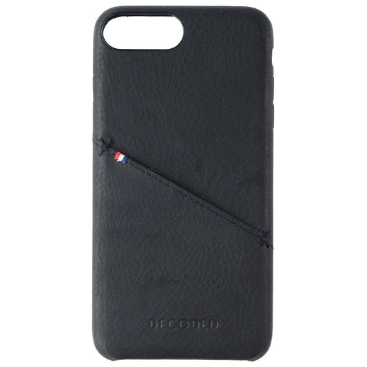 Decoded Hard Back Leather Cover Case for Apple iPhone 8 Plus/7 Plus - Black Cell Phone - Cases, Covers & Skins Decoded - Simple Cell Bulk Wholesale Pricing - USA Seller