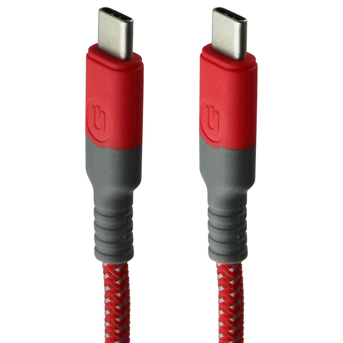 UBREAKIFIX (4-Ft) USB-C to USB-C Durability Charge/Sync Cable - Red Cell Phone - Cables & Adapters UBREAKIFIX    - Simple Cell Bulk Wholesale Pricing - USA Seller