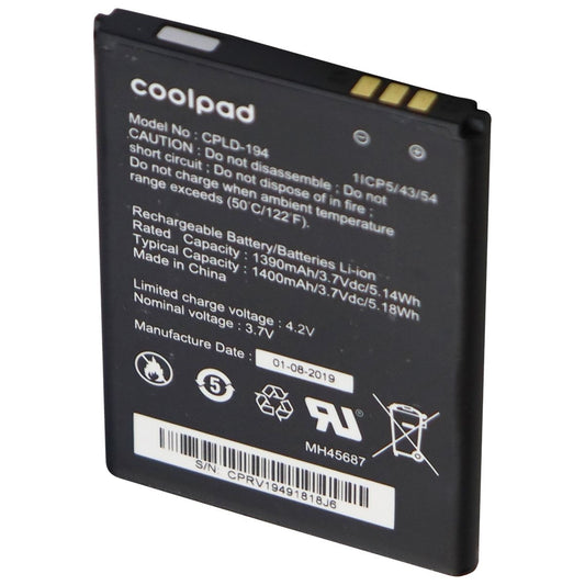 Coolpad OEM Rechargeable 3.7V 1390/1400mAh Battery - Black (CPLD-194)