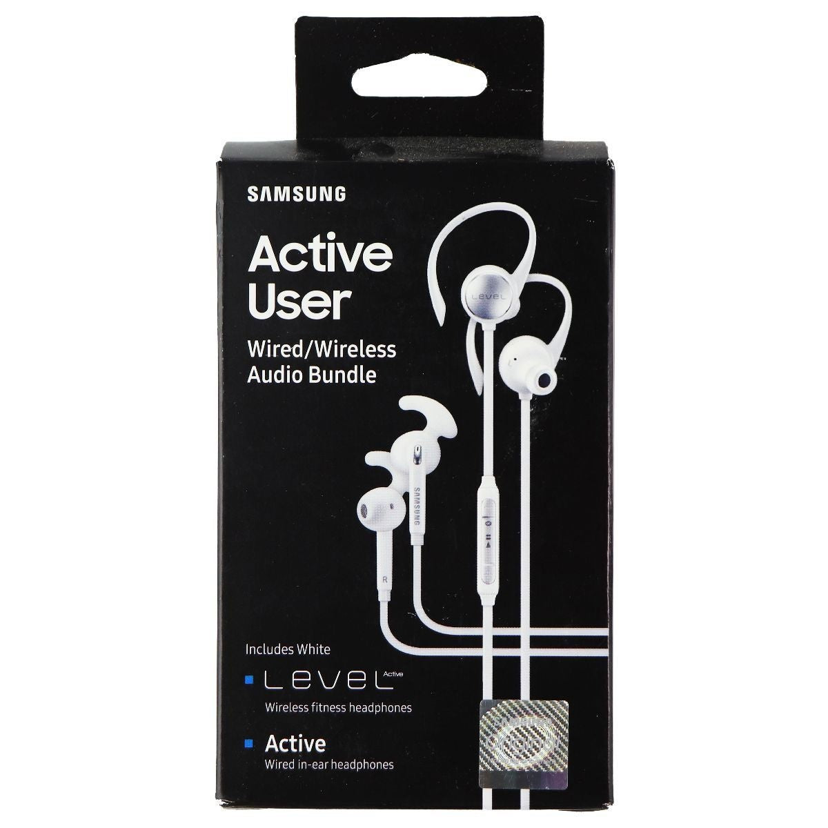 Samsung Wired & Wireless Bundle with Level and Active Series Headphones - White Portable Audio - Headphones Samsung - Simple Cell Bulk Wholesale Pricing - USA Seller
