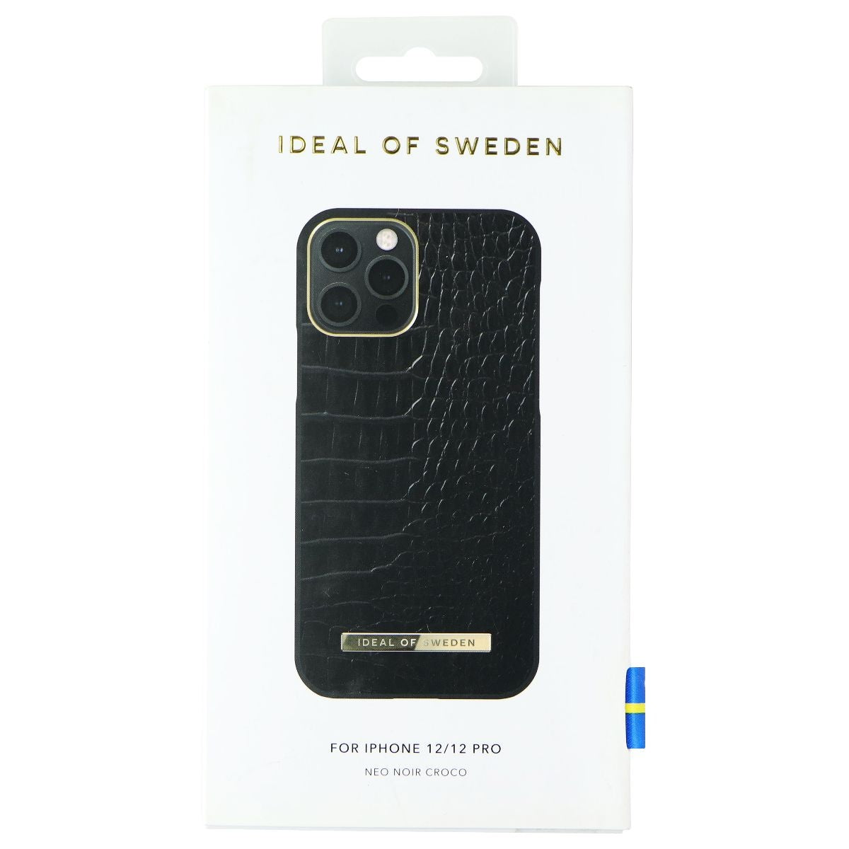 iDeal of Sweden Atelier Case for Apple iPhone 12 and 12 Pro - Neo Noir Croco Cell Phone - Cases, Covers & Skins iDeal of Sweden    - Simple Cell Bulk Wholesale Pricing - USA Seller