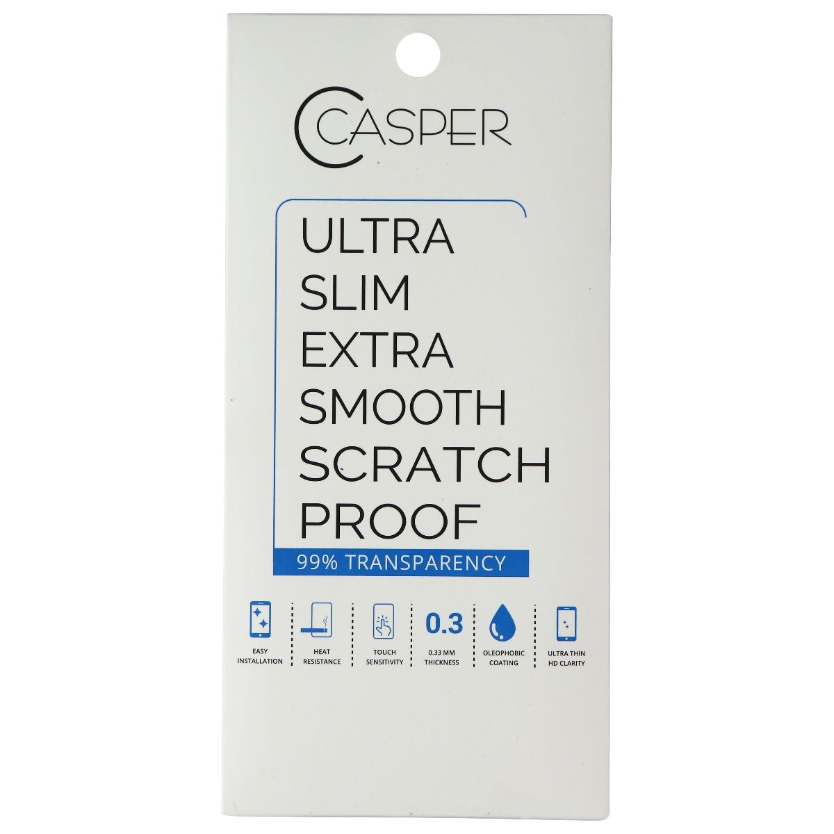 Casper Ultra Slim Glass Screen Protector for Apple iPhone 13 Pro Max - Clear Cell Phone - Screen Protectors Casper - Simple Cell Bulk Wholesale Pricing - USA Seller