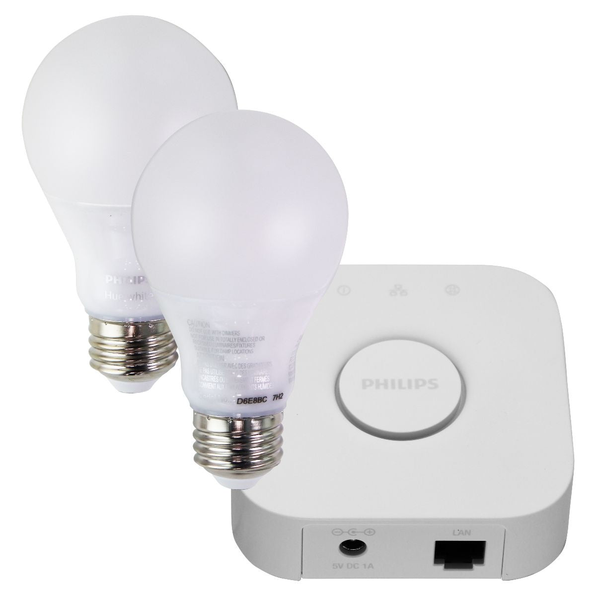 Philips Hue A19 White Bulb Starter Kit with 2 Bulbs & Bridge Home Improvement - Other Home Improvement Philips - Simple Cell Bulk Wholesale Pricing - USA Seller