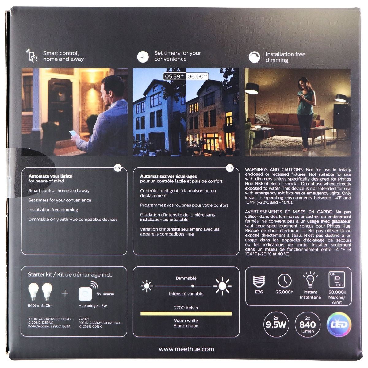 Philips Hue A19 White Bulb Starter Kit with 2 Bulbs & Bridge Home Improvement - Other Home Improvement Philips - Simple Cell Bulk Wholesale Pricing - USA Seller