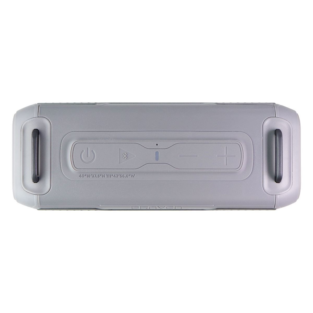 Braven BRV-X/2 Wireless Bluetooth Rugged Portable Speaker with Strap - Gray Cell Phone - Audio Docks & Speakers Braven - Simple Cell Bulk Wholesale Pricing - USA Seller