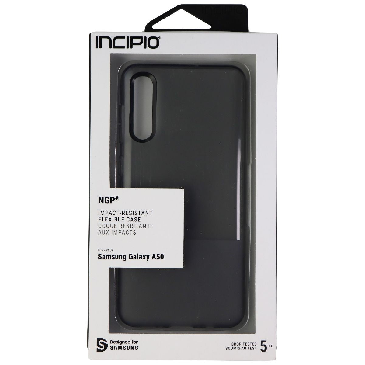 Incipio NGP Series Flexible Gel Case for Samsung Galaxy A50 - Black Cell Phone - Cases, Covers & Skins Incipio    - Simple Cell Bulk Wholesale Pricing - USA Seller