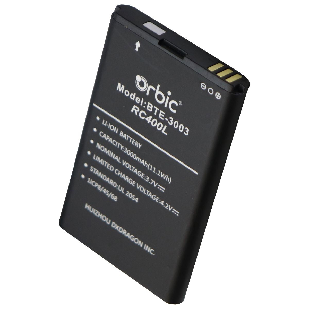 Orbic Rechargeable 3,000mAh 3.7V Li-ion Battery - Black (BTE-3003 / RC400L) Cell Phone - Batteries Orbic    - Simple Cell Bulk Wholesale Pricing - USA Seller