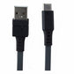 Ventev (506455) 6Ft ChargeSync Flat Tangle-Free Cable for USB-C Devices - Gray Cell Phone - Cables & Adapters Ventev - Simple Cell Bulk Wholesale Pricing - USA Seller