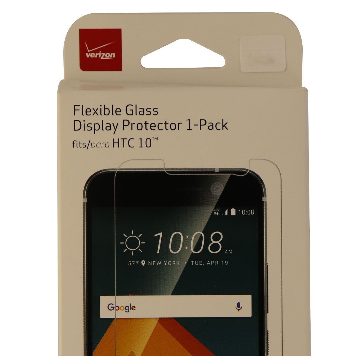 Verizon Flexible Glass Display Protector 1 Pack for HTC 10 - Clear Clarity Cell Phone - Screen Protectors Verizon    - Simple Cell Bulk Wholesale Pricing - USA Seller