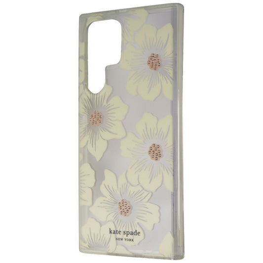 Kate-Spade Defensive Hardshell Case for Galaxy S22 Ultra - Hollyhock Floral Cell Phone - Cases, Covers & Skins Kate Spade - Simple Cell Bulk Wholesale Pricing - USA Seller