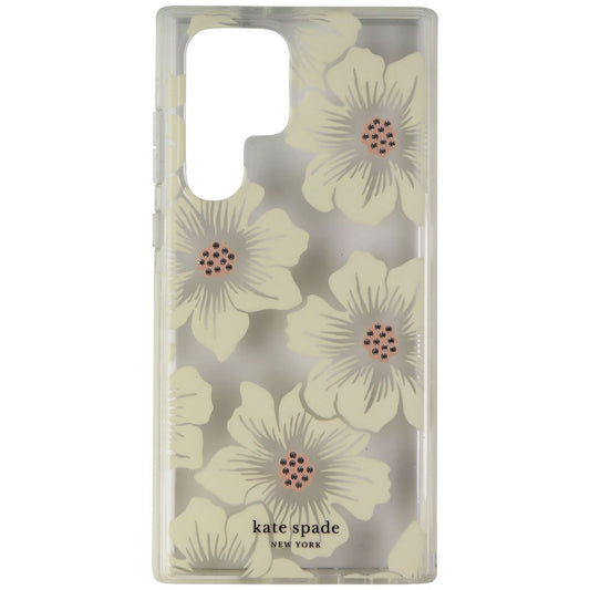 Kate-Spade Defensive Hardshell Case for Galaxy S22 Ultra - Hollyhock Floral Cell Phone - Cases, Covers & Skins Kate Spade - Simple Cell Bulk Wholesale Pricing - USA Seller