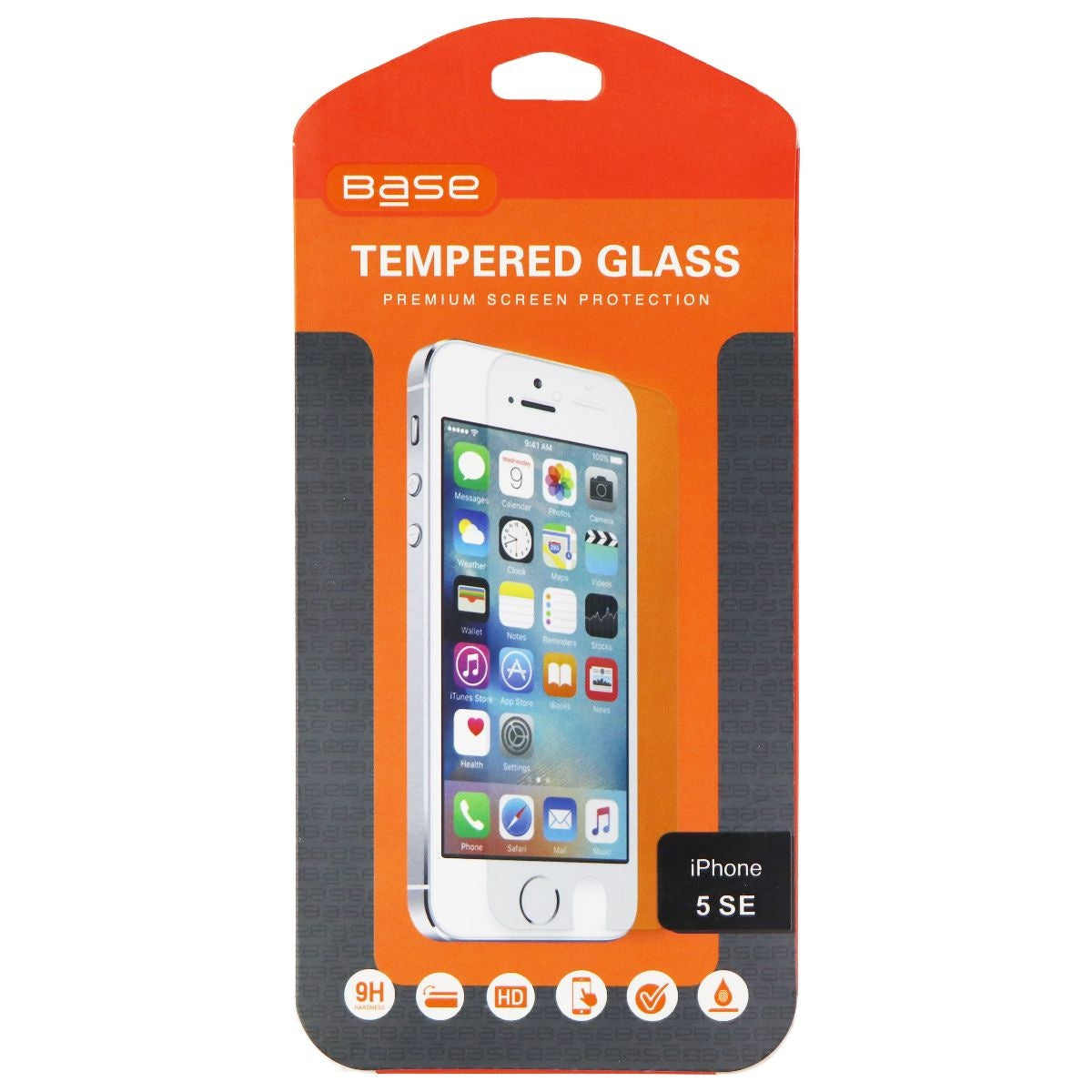 Base Tempered Glass Premium Screen Protector for Apple iPhone 5/5s/SE - Clear Cell Phone - Screen Protectors Base - Simple Cell Bulk Wholesale Pricing - USA Seller