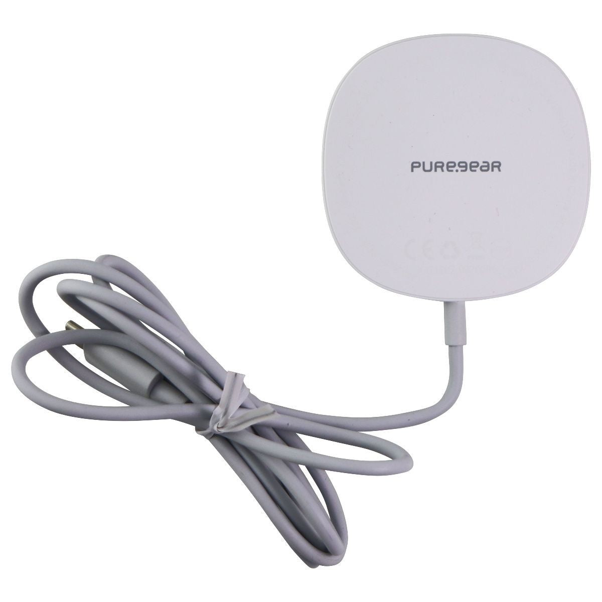 PureGear 15W Qi Fast Wireless Charging Pad for iPhone & More - White Cell Phone - Chargers & Cradles PureGear    - Simple Cell Bulk Wholesale Pricing - USA Seller