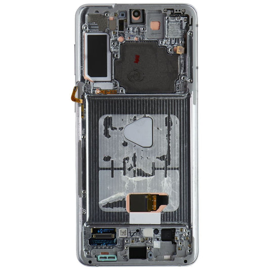 OLED Assembly with Frame for Samsung Galaxy S21+ (Plus) 5G - Silver Cell Phone - Replacement Parts & Tools Unbranded    - Simple Cell Bulk Wholesale Pricing - USA Seller