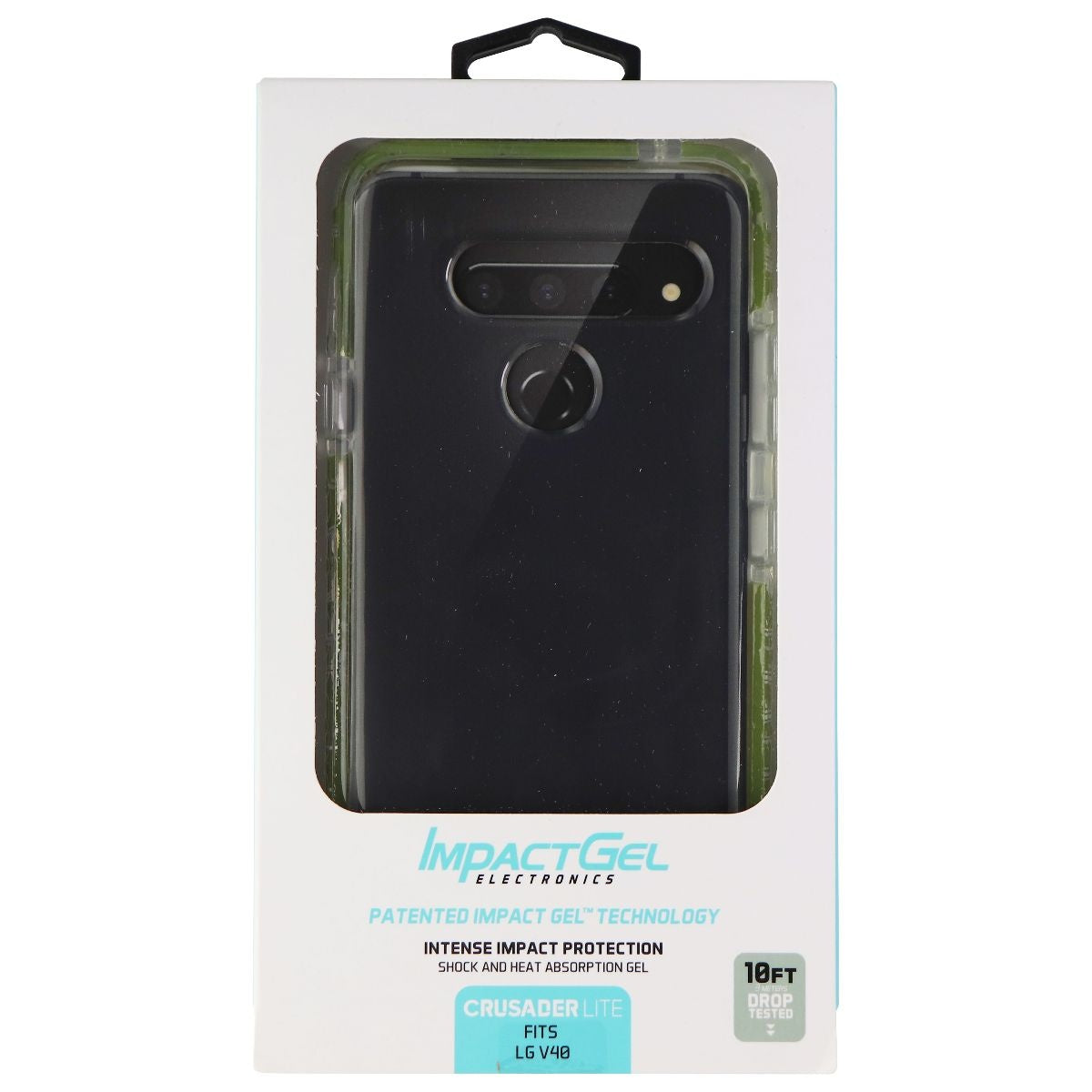 Impact Gel Crusader Lite Series Case for LG V40 - Case Army Green Cell Phone - Cases, Covers & Skins Impact Gel    - Simple Cell Bulk Wholesale Pricing - USA Seller