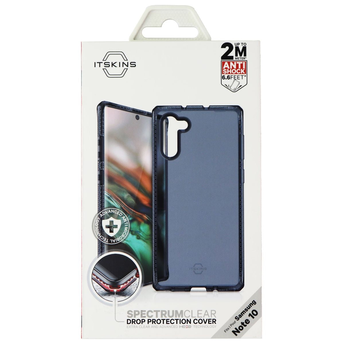 ITSKINS Spectrum Clear Series Case for Samsung Galaxy Note10 - Smoke Cell Phone - Cases, Covers & Skins ITSKINS    - Simple Cell Bulk Wholesale Pricing - USA Seller