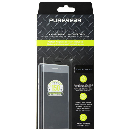 PureGear Steel 360 Tempered Glass for Apple iPhone 14 Pro - Clear