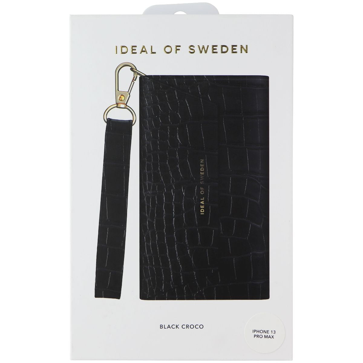 iDeal of Sweden Casstte Clutch Case for Apple iPhone 13 Pro Max - Black Croco Cell Phone - Cases, Covers & Skins iDeal of Sweden    - Simple Cell Bulk Wholesale Pricing - USA Seller