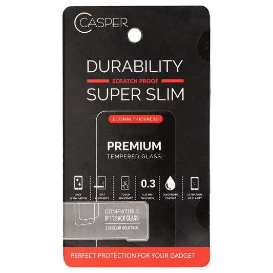 Casper Premium 9H Tempered Back Glass for Apple iPhone 11 - (Rear Glass Only) Cell Phone - Screen Protectors Casper    - Simple Cell Bulk Wholesale Pricing - USA Seller