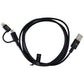 PureGear 4-Foot USB to Micro-USB Cable with Extra Tip for iPhone/iPad - Black Cell Phone - Cables & Adapters PureGear - Simple Cell Bulk Wholesale Pricing - USA Seller