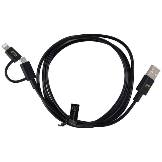 PureGear 4-Foot USB to Micro-USB Cable with Extra Tip for iPhone/iPad - Black Cell Phone - Cables & Adapters PureGear - Simple Cell Bulk Wholesale Pricing - USA Seller