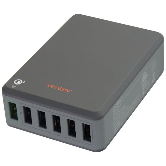 Ventev 10.2-AMP QC 3.0 (6-Port) Rapid USB Charging Hub RQ600 - Gray Computer/Network - USB Cables, Hubs & Adapters Ventev - Simple Cell Bulk Wholesale Pricing - USA Seller
