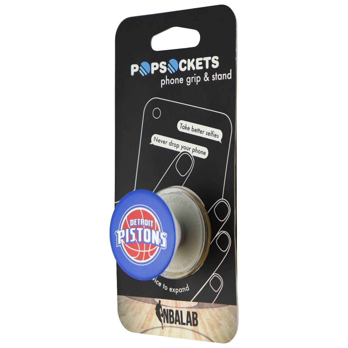PopSockets: Collapsible Grip & Stand for Phones & Tablets - NBA Detroit Pistons Cell Phone - Mounts & Holders PopSockets - Simple Cell Bulk Wholesale Pricing - USA Seller