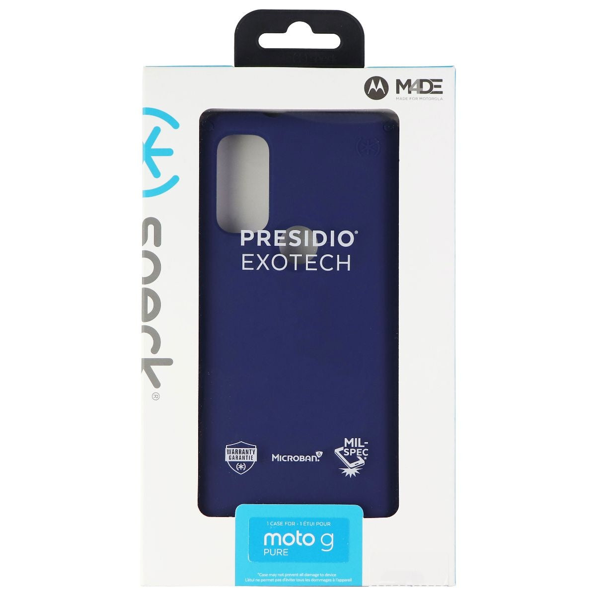 Speck Presidio Exotech Series Flexible Case for Moto G Pure Smartphone  - Blue