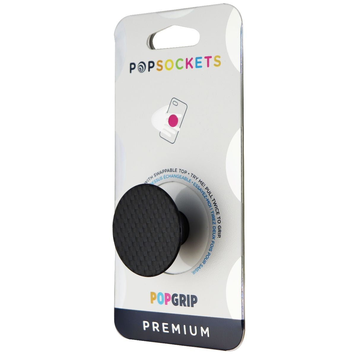 PopSockets: PopGrip with a Swappable Top for Phones & Tablets - Carbonite Weave Cell Phone - Mounts & Holders PopSockets    - Simple Cell Bulk Wholesale Pricing - USA Seller