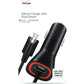 Dual Vehicle Charger New OEM in Box with 9ft Coiled Cable, Verizon, Fast Ship