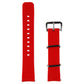 Universal 20mm Adjustable Silicone Band for Watches/Trackers - Red/Silver Smart Watch Accessories - Watch Bands Unbranded - Simple Cell Bulk Wholesale Pricing - USA Seller