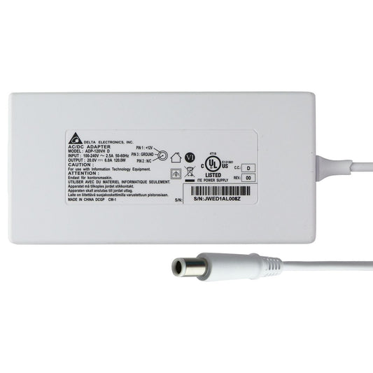 Delta Electronics (120W) 20V/6A AC/DC Adapter - White (ADP-120VH D) / Brick Only