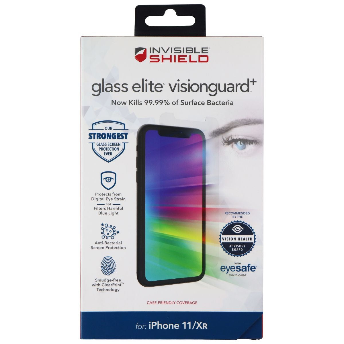 ZAGG InvisibleShield (Glass Elite VisionGuard+) for Apple iPhone 11 / XR - Clear Cell Phone - Screen Protectors Zagg - Simple Cell Bulk Wholesale Pricing - USA Seller