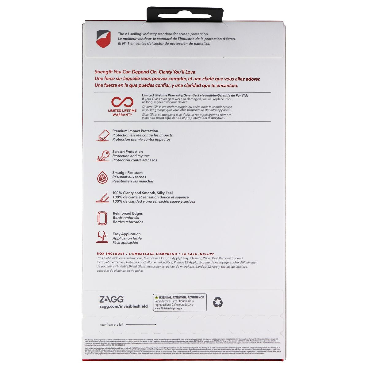 ZAGG Invisible Shield (Glass) Tempered Glass for Google Pixel 4 XL - Clear Cell Phone - Screen Protectors Zagg - Simple Cell Bulk Wholesale Pricing - USA Seller