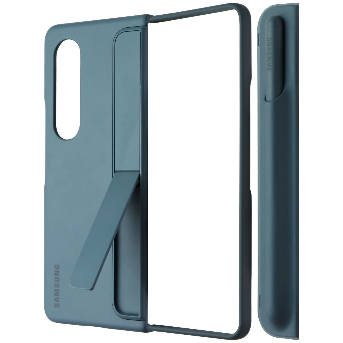 Samsung Official Standing Cover with Pen for Galaxy Z Fold4 - Gray Green Cell Phone - Cases, Covers & Skins Samsung - Simple Cell Bulk Wholesale Pricing - USA Seller
