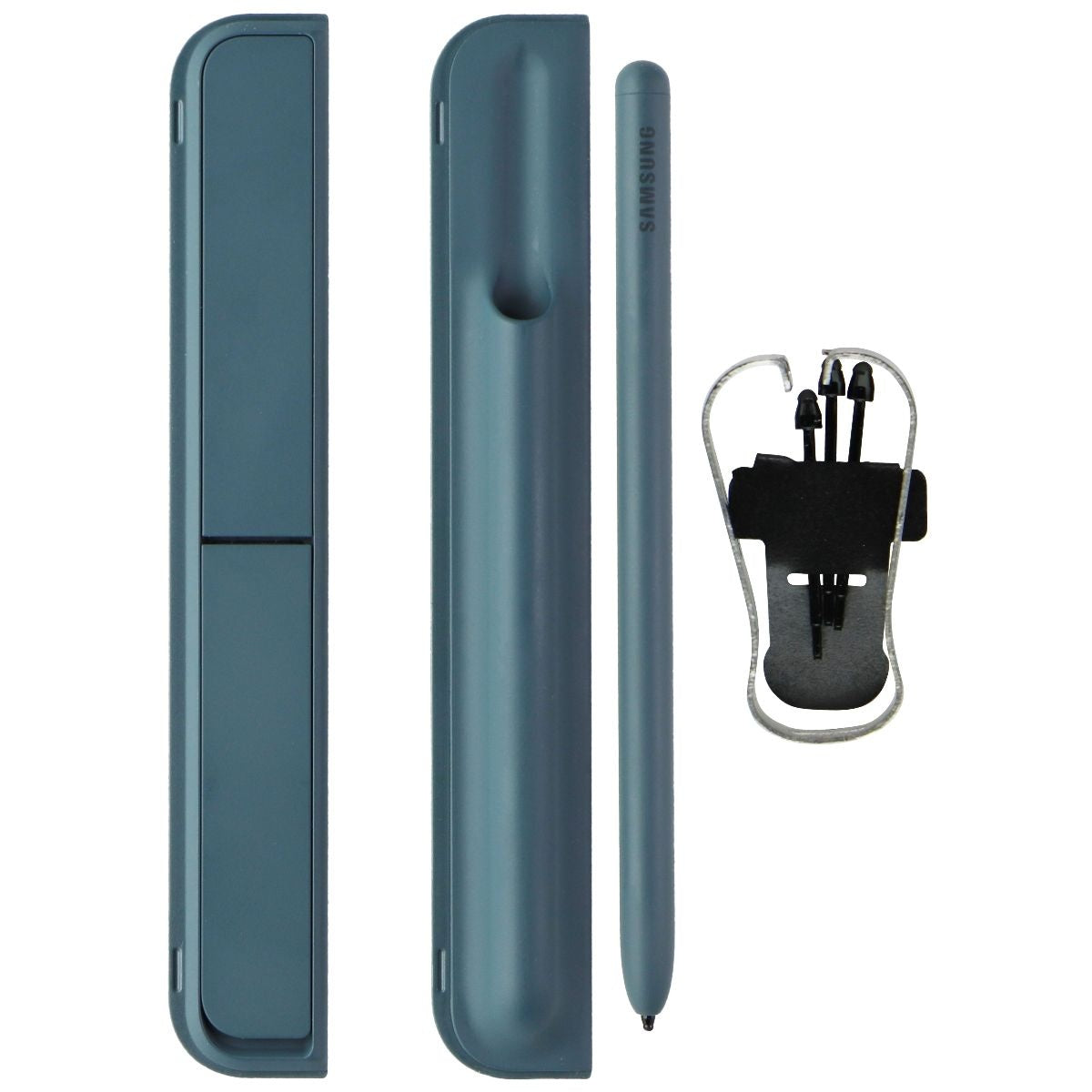 Samsung Official Standing Cover with Pen for Galaxy Z Fold4 - Gray Green Cell Phone - Cases, Covers & Skins Samsung - Simple Cell Bulk Wholesale Pricing - USA Seller