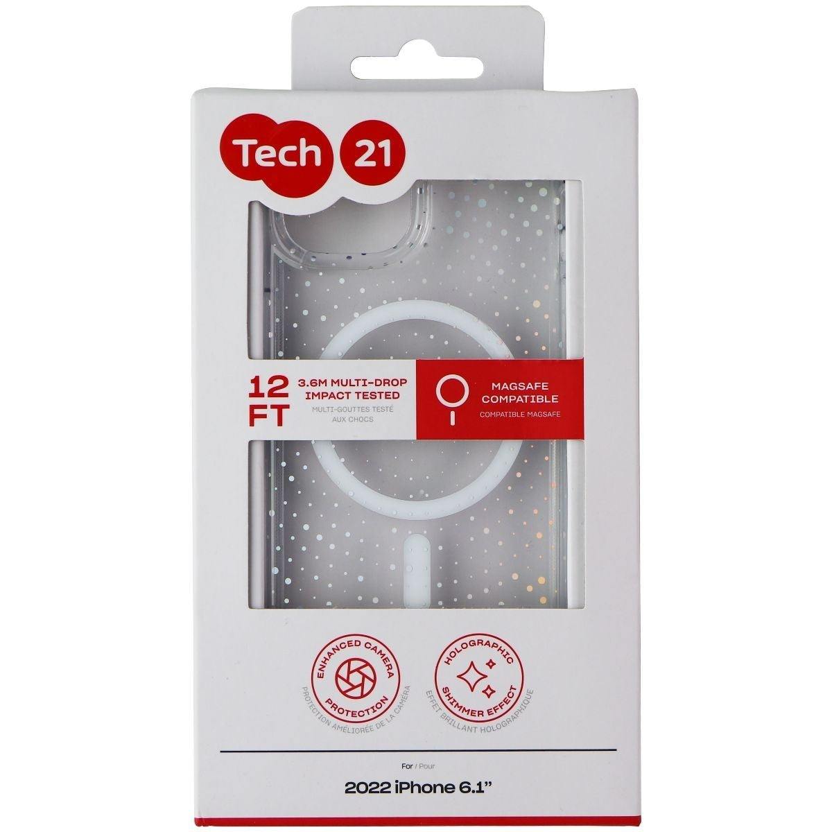 Tech21 Evo Sparkle Case for MagSafe for iPhone 14 - Radiant Cell Phone - Cases, Covers & Skins Tech21 - Simple Cell Bulk Wholesale Pricing - USA Seller