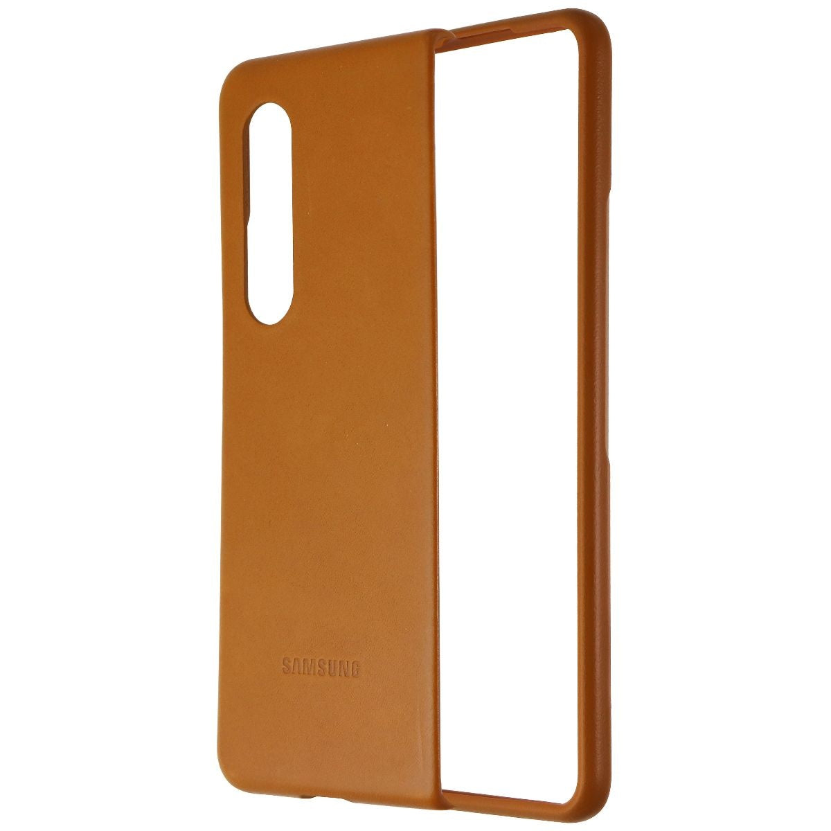 Samsung Leather Protective Cover for Galaxy Z Fold3 5G - Camel (EF-VF926LAEGUS) Cell Phone - Cases, Covers & Skins Samsung - Simple Cell Bulk Wholesale Pricing - USA Seller