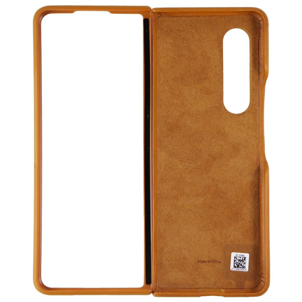 Samsung Leather Protective Cover for Galaxy Z Fold3 5G - Camel (EF-VF926LAEGUS) Cell Phone - Cases, Covers & Skins Samsung - Simple Cell Bulk Wholesale Pricing - USA Seller