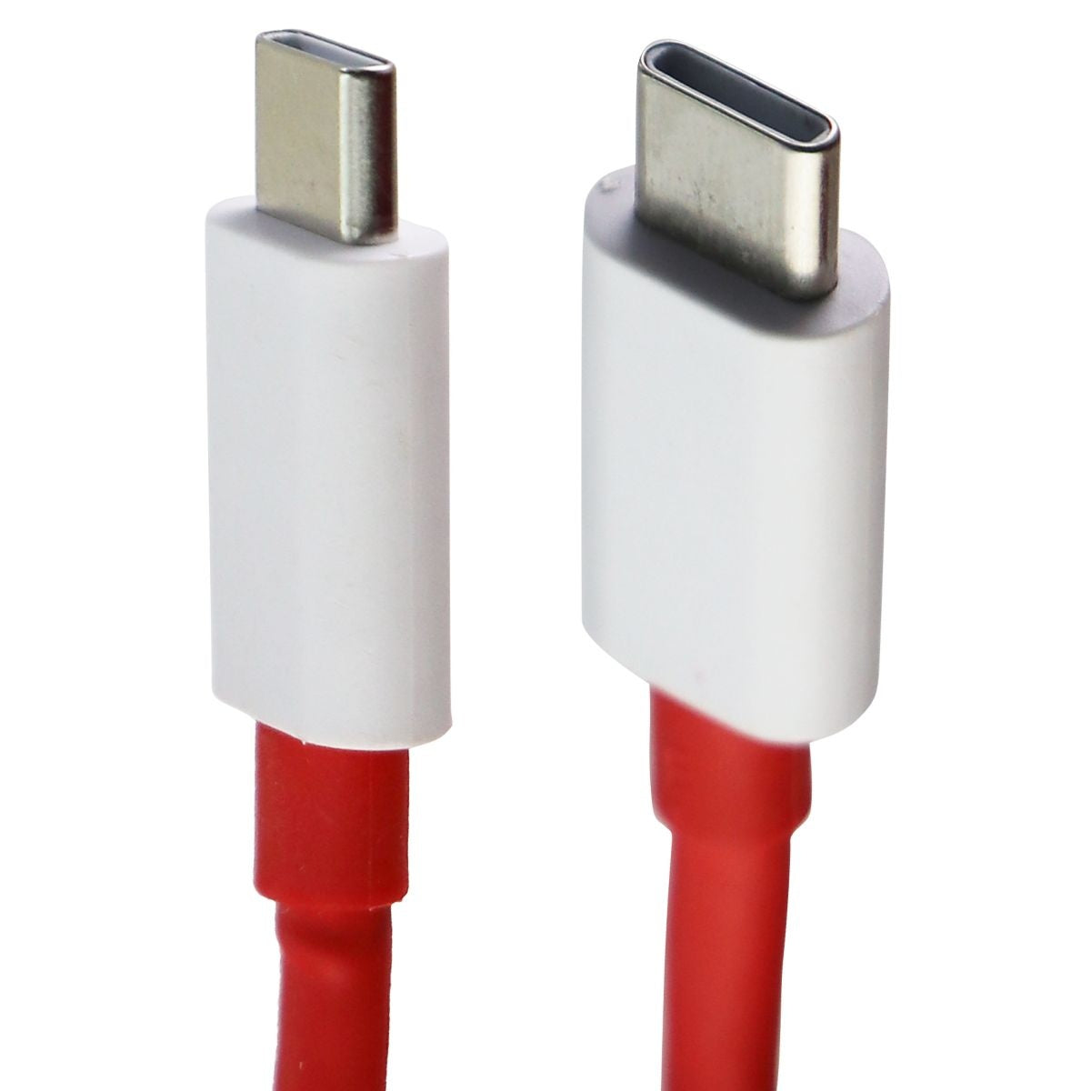 OnePlus (3.3-Foot) 1m USB-C to USB-C Charge and Sync Cable - Red/White (D307) Cell Phone - Cables & Adapters OnePlus - Simple Cell Bulk Wholesale Pricing - USA Seller