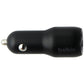 Belkin 24-Watt Dual USB Car Charger for iPhone/Android and More - Black Cell Phone - Chargers & Cradles Belkin - Simple Cell Bulk Wholesale Pricing - USA Seller