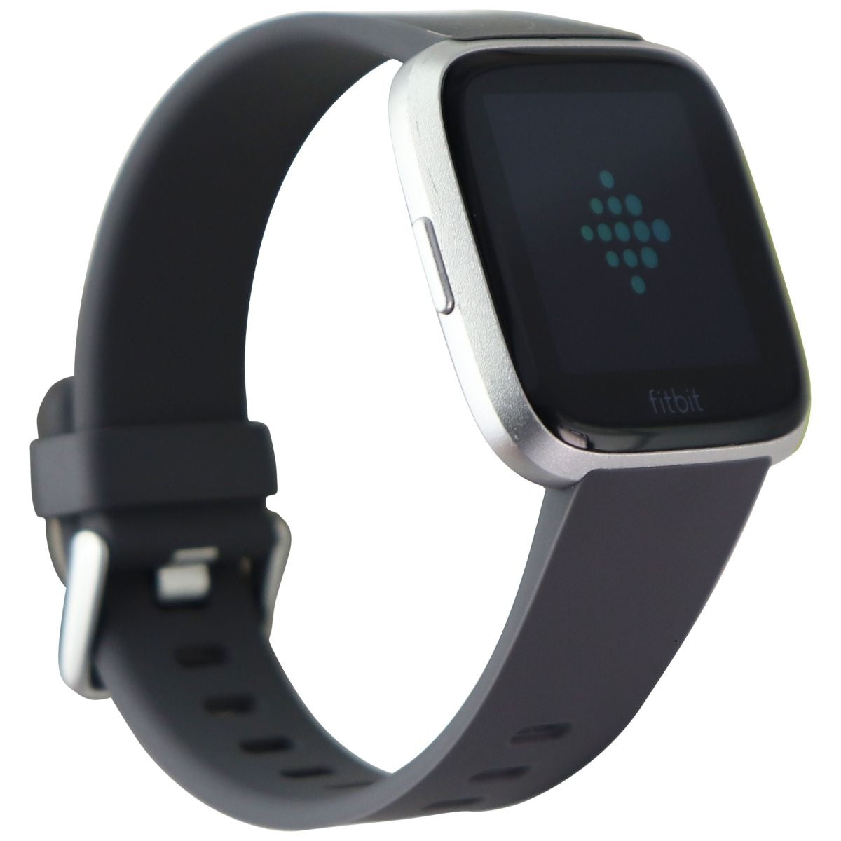 Fitbit Versa (1st Gen) Smart Watch - Silver Aluminum/Gray Band (FB505) Smart Watches Fitbit - Simple Cell Bulk Wholesale Pricing - USA Seller